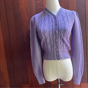 Emmy Design Sweden ice skater cardigan SE34/36 in Lavender Purple